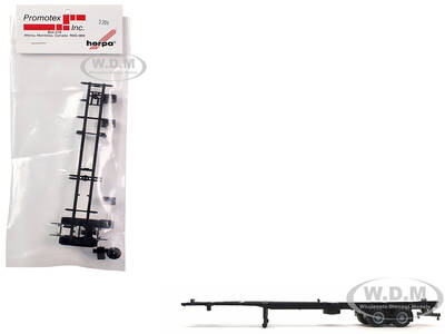 Container Chassis for 2-Axle 48ft Trailer 1/87 (HO) Plastic Model by Promotex