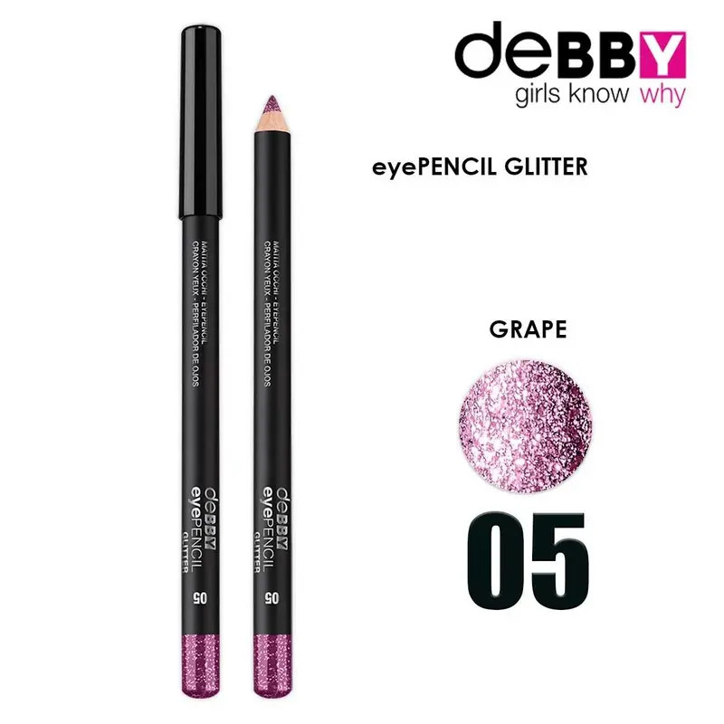 Debby Debby Glitter Eye Pencil 5 Glitter Grape