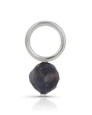 Fine September Sapphire | Metal Color: Solid White Gold