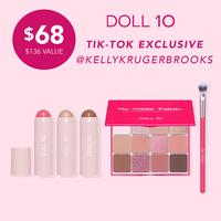 The Kelly Exclusive - The Magic  Eyeshadow Palette, Brush, Multi-Stick Trio Glam Set