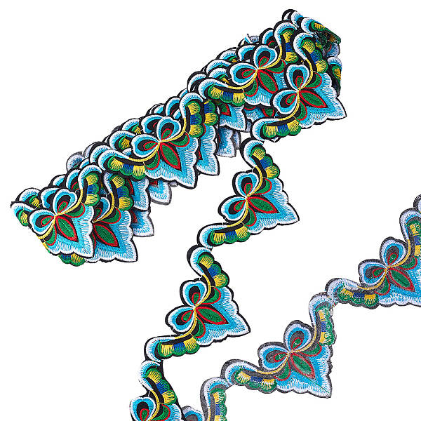 Ethnic Style Embroidery Polyester Ribbons