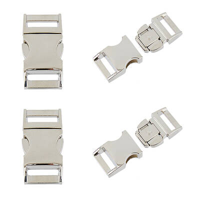 4Pcs Alloy Side Release Buckles