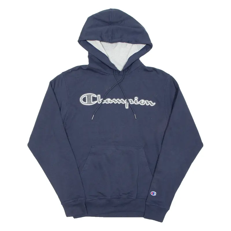 CHAMPION Mens Blue Hoodie S