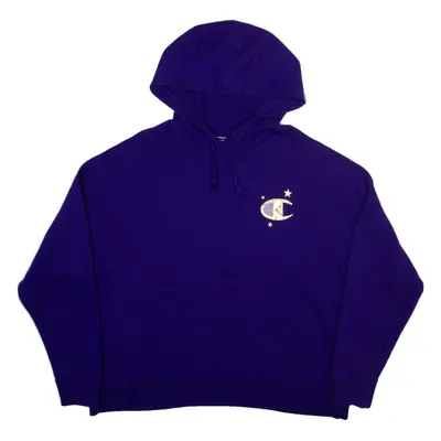 CHAMPION Womens Purple Hoodie XL