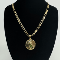 San Judas Tadeo Medalla 14k Gold Plated Necklace