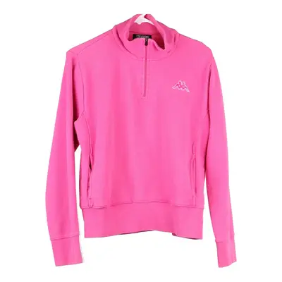 Age 14-16 Kappa 1/4 Zip - XL Pink Cotton Blend