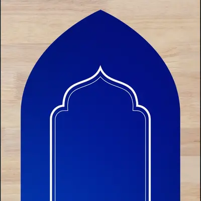 Padded Prayer Mat in Blue