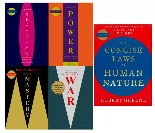 Robert Greene 5-Book Set (CONCISE EDITIONS) | The 48 Laws of Power, Art of Seduction, Mastery & More – Self-Improvement & S...