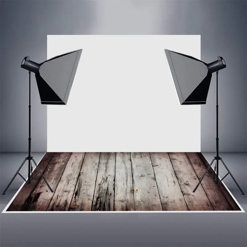 Vignetting Scratch Photoshoot Wood Rubber Floor Mat - Aperturee