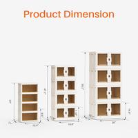 【Fathers Day Gift】Sweet Furniture Stackable Plastic Storage Bins with Lid - 23QT Foldable Organizers and Storage with Mag...