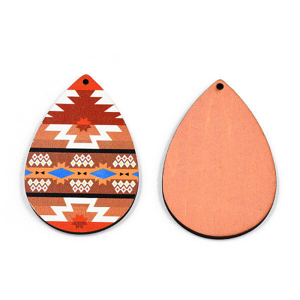 Single Face Printed Basswood Big Pendants