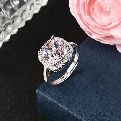 925 Sterling Silver Pave Cubic Zirconia Finger Rings