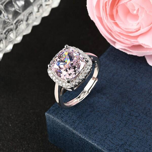925 Sterling Silver Pave Cubic Zirconia Finger Rings