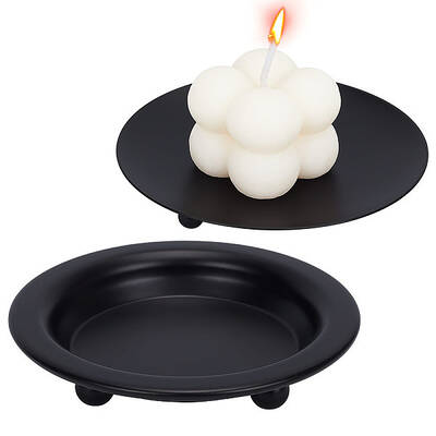 4Pcs 2 Styles Iron Candle Holder