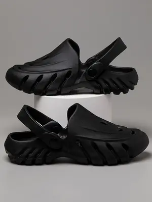 Men's Casual Hollow out Design Clogs, Comfortable Breathable Clogs for Summer, Lightweight Non-slip Slippers for Indoor and O...