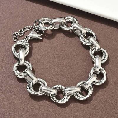 304 Stainless Steel Rolo Chain Bracelets for Women