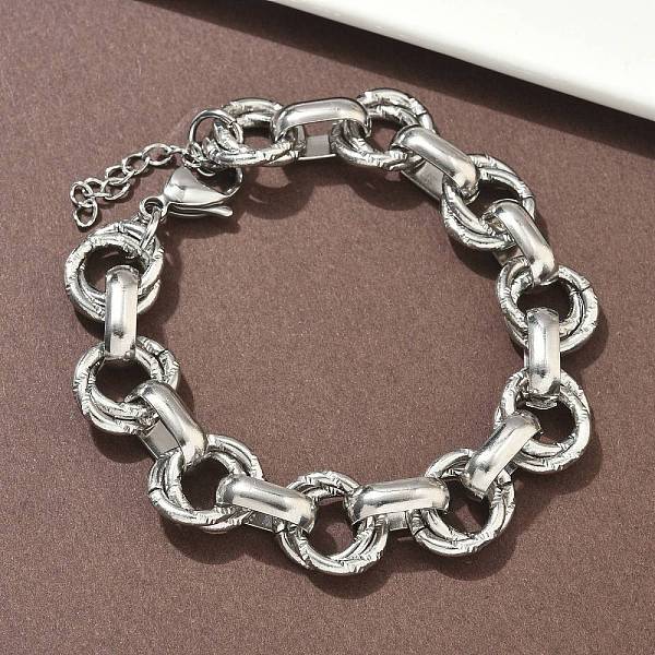 304 Stainless Steel Rolo Chain Bracelets for Women