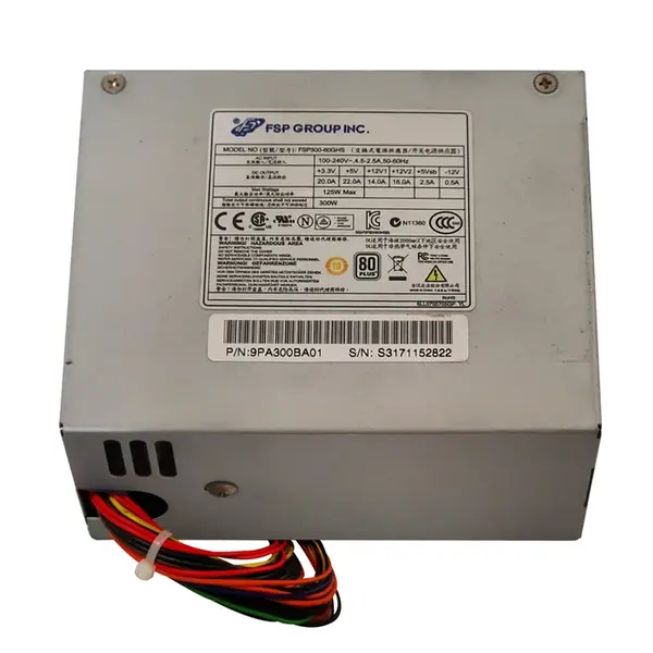 FSP300-60GHS FSP Group 300-Watts SFX 12V High Efficiency 80Plus Power Supply with Active PFC