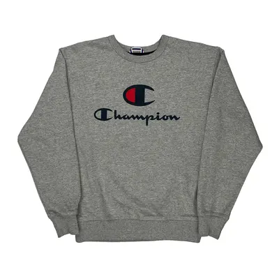 Champion Sweatshirt - Medium Grey Cotton Blend