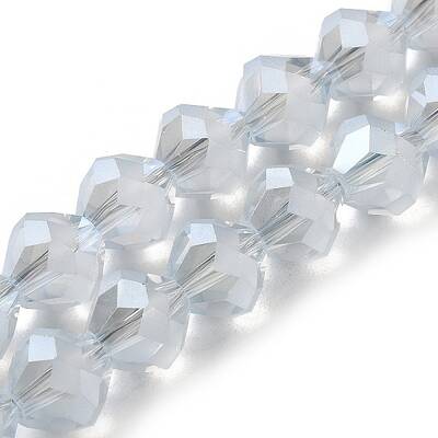 Electroplate Transparent Glass Beads Strands