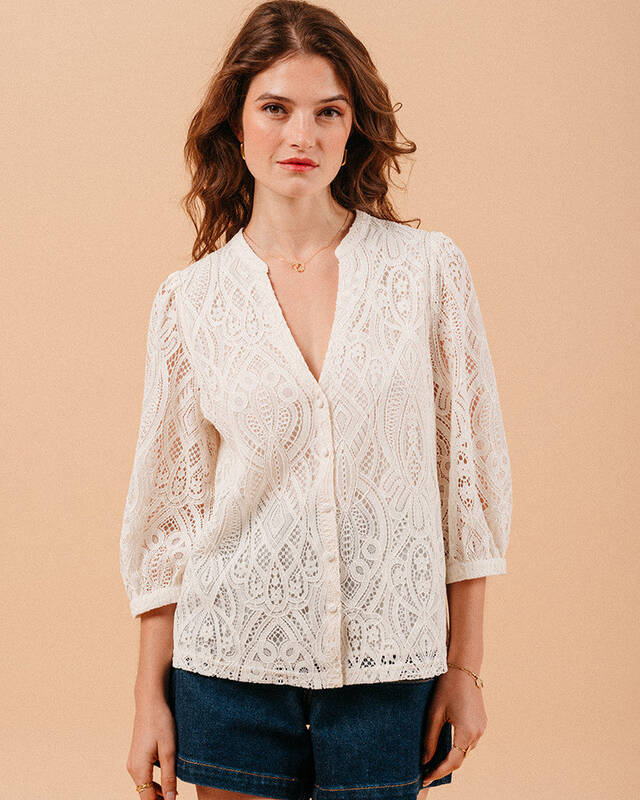 Blouse Misha Ecru | Color: ECRU | Size: M