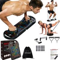 Push Up Board Fitness, Portable Foldable 30 in 1 Push Up Bar at Home Gym, Pushup Handles for Floor. Professional Strength Tra...