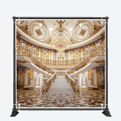 Gorgeous Golden Palace Photo Architecture Backdrop - Aperturee