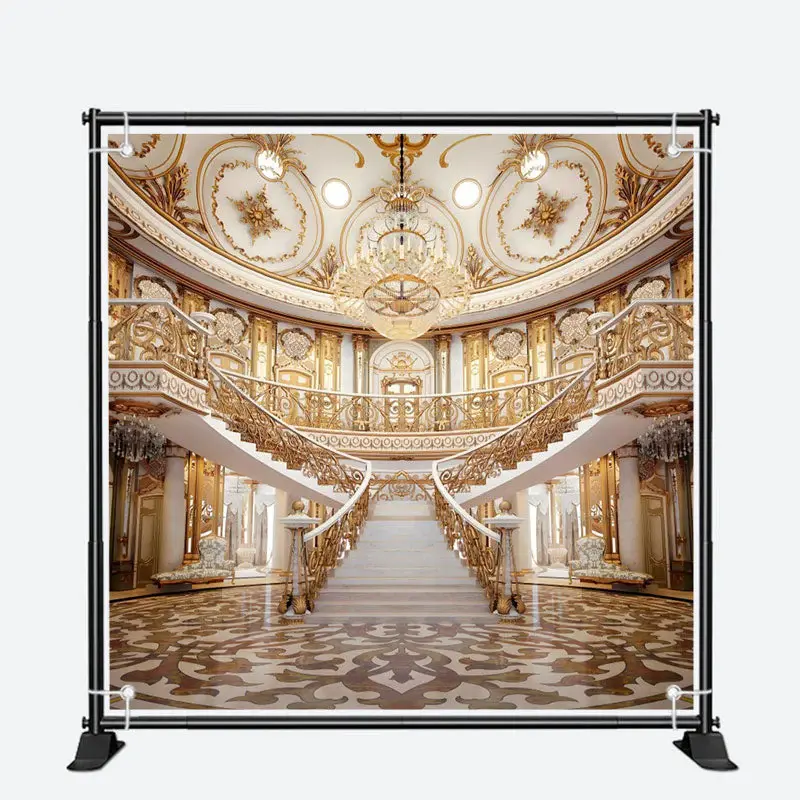 Gorgeous Golden Palace Photo Architecture Backdrop - Aperturee