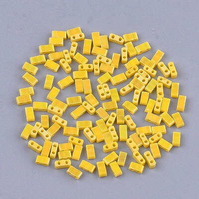 2-Hole Opaque Glass Seed Beads