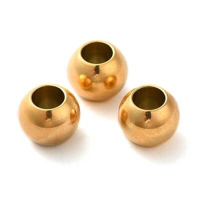 Ion Plating(IP) 304 Stainless Steel European Beads