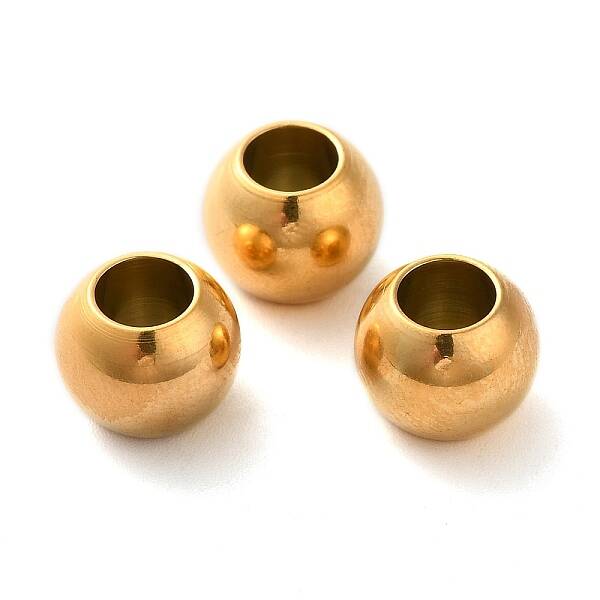 Ion Plating(IP) 304 Stainless Steel European Beads