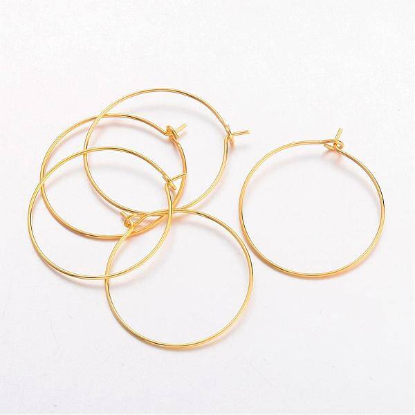 Brass Wine Glass Charm Rings