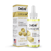 DeEnti Lemon Lush Cuticle Oil - Jojoba Oil, Argan Oil, Sweet Almond Oil, Lemon Essential Oil, Eucalyptus Oil  and Vitamin E -...