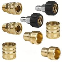 Psi Tool Pressure Washer Adapter Set, Quick Disconnect Kit, M22 Swivel to 3/8 Inch Quick Connect, 3/4 Inch to Quick Release, ...