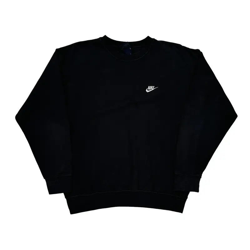 Nike Sweatshirt - Large Black Cotton Blend