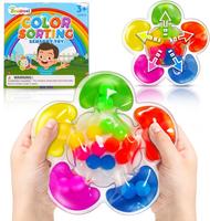 Color Sorting Toys Sensory Toys, Fine Motor Skills Game for Toddlers, Color Matching Toy Preschool Learning Activities Educat...