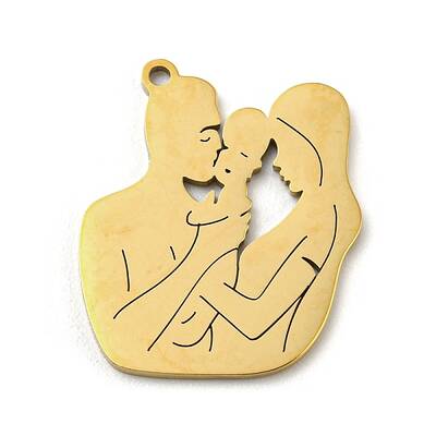 Mother's Day 201 Stainless Steel Pendants