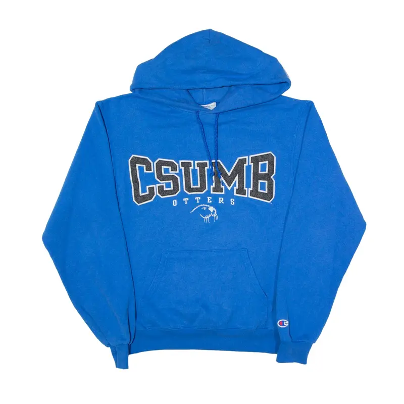 CHAMPION Monterey Bay Otters USA Hoodie Blue Pullover Mens S