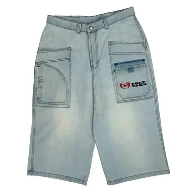 Phat Farm Denim Shorts - 30W 15L Blue Denim