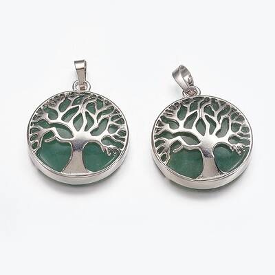 Natural Green Aventurine Pendants