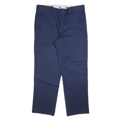 DICKIES 874 Workwear Mens Trousers Blue Regular Straight W40 L32