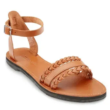 The Bohemia Leather Sandal | Color: Caramel | Size: 10