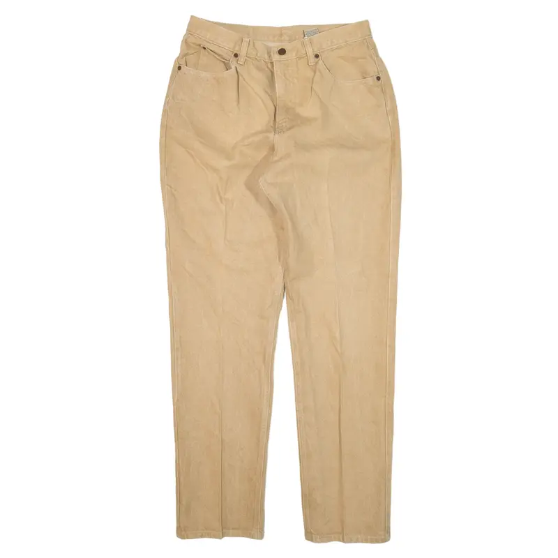 CALVIN KLEIN Jeans Beige Denim Regular Tapered Womens W30 L32