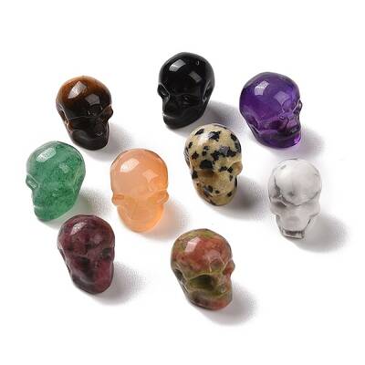 Natural & Synthetic Mixed Gemstone Beads