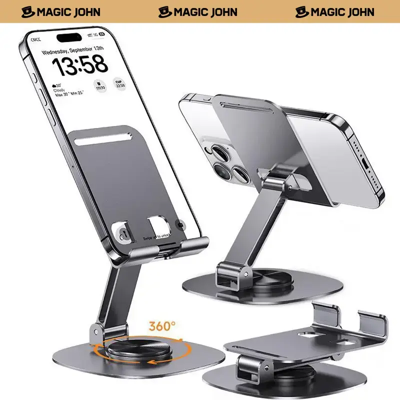 MAGIC JOHN 360 Degree Stable Phone Tablet Holder Portable Ultra Strong Support