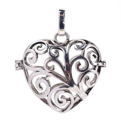 Rack Plating Brass Cage Pendants