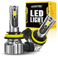AUXITO H11/H9/H8 9005/HB3 9006/HB4 White LED Headlight Kit High Low Beam Bulbs 6500K Super Bright