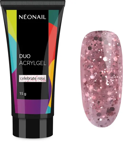 NEONAIL Duo Acrylgel Celebrate Rose gel for gel and acrylic nails 15 g