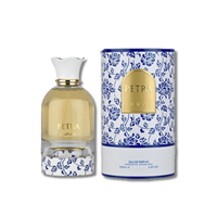 Lattafa Petra Eau De Parfum 3.4FL.OZ For Women Regular Edition Classic Scent with Plum Rum Tuberose Notes Liquid Fragrance