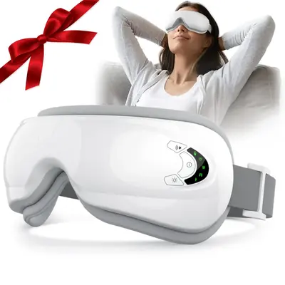 Lightweight Rechargeable Electric Eye Massager, 1 Box Foldable Eye Massage Tool With 5 Modes for Christmas Gift, Portable Eye...